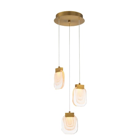 Eurofase Campisi Transitional Incandescent Flushmount, 3-Light, Clear Glass/Black 38042-010