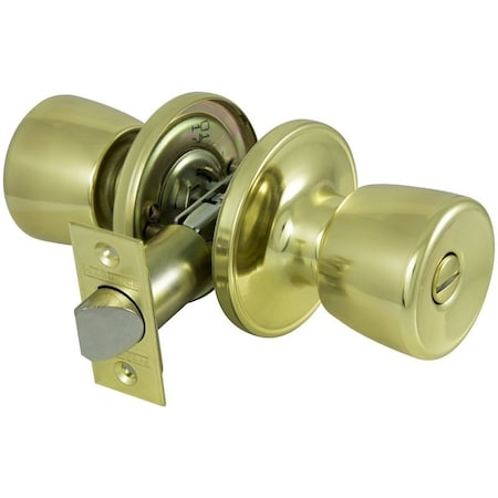 Prosource Privacy Lockset, Tubular, Tulip Design, Brass TS710V-PS