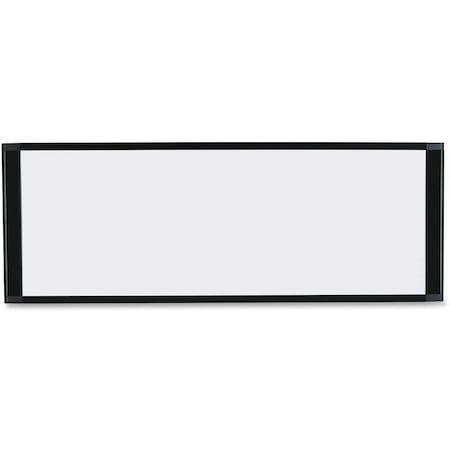 Mastervision 12"x36" Dry Erase Cubicle Board, Black Frame MA16007705