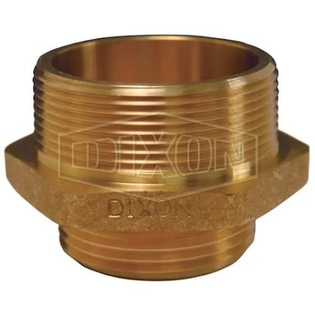 Dixon Double Male Hex Nipple, 2-1/2 x 1-1/2 in, MNPT x MNYFD DMH2515NYFD