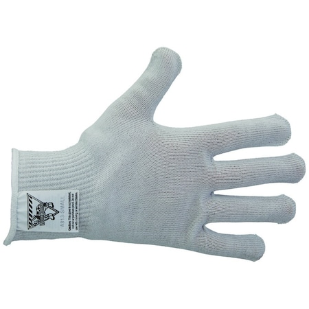 Workhorse Color-Coded Cut-Resistant Hand Protection Gloves, FDA-Compliant, A8, 13 Gauge WH A513-WHT-SM