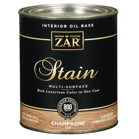 Zar Wood Stain Qt UGL Champagne Zar Interior Oil-Based Wood Stain 50812