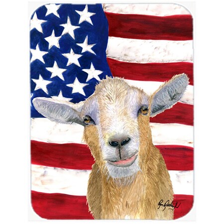 Carolines Treasures 15 x 12 In. USA American Goat Glass Cutting Board Large Size RDR3028LCB