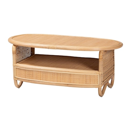 Bali & Pari Dyna Natural Rattan Coffee Table 266-14516-ZORO
