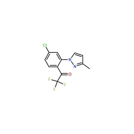 Ak Scientific 1-(4-Chloro-2-(3-Methyl-1H-pyrazol-1-yl)phenyl)-2, 2, 2-trifluoroethanone (1g), CAS 1125828-30-9 Y3141-1g