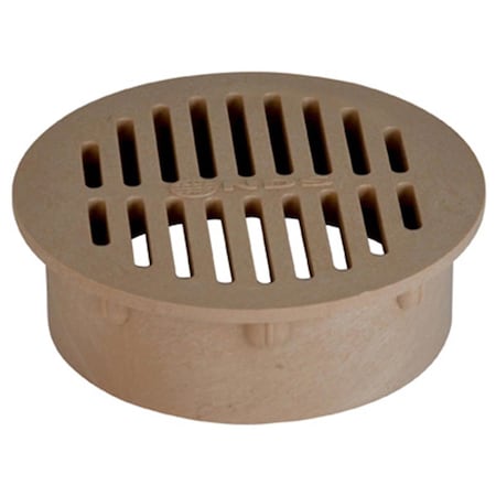 Homestead 60S 6 in. Sand Round Structural Foam Polyolefin Grate HO567824