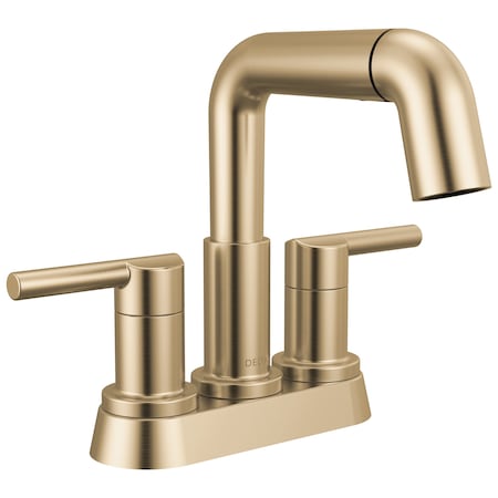 Delta Nicoli Two Handle Centerset Pull-Down Bathroom Faucet, 7.06 in, Champagne Bronze 25849LF-CZPD