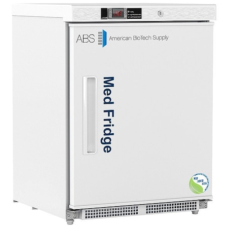 American Biotech Supply Refrigerator, White, 4.6 cu ft, 120 V PH-ABT-NSF-UCBI-0404-ADA
