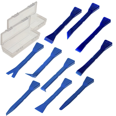 Bojo Tools Master Installer Plastic Prying and Scraper Tools Combo Kit in Tool Box ATH-MUKF1-NGL