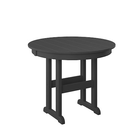Polybird 38" ROUND TABLE.         BLACK POLYBIRD P15-R