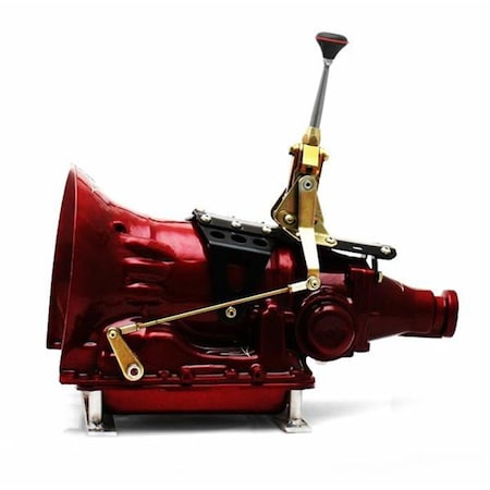 Newalthlete Ford C4 Single Action Automatic Transmission Shifter Kit - 6 Straight Arm with Black Knob NE2586820