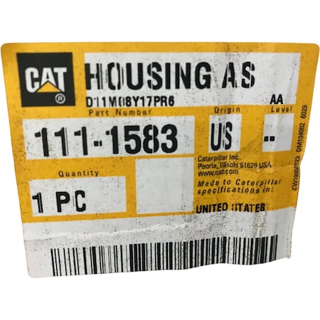 Caterpillar HOUSING AS, CATERPILLAR OEM 1111583 1111583
