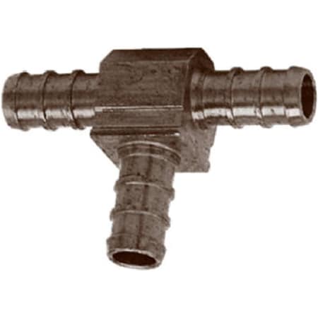 House LFWP18B-16PB 1 in. Brass Barb Insert Tee HO3257096