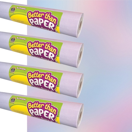 Teacher Created Resources Better Than Paper Bulletin Board Roll, 4ft. x 12ft., So Dreamy, 4PK 32479