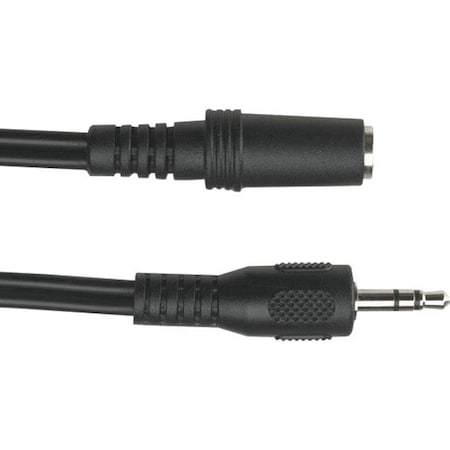 Black Box Stereo Audio Cable - Mini-phone Male Audio - Mini-phone Female Audio - 10ft EJ111-0010