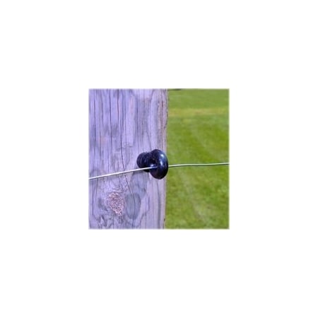 Zareba Screw-In Ring Insulator, 9 to 22 ga Fence Wire, Aluminum/Polywire/Steel, Black IWSIRB-Z