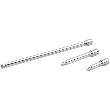 Performance Tool 3-Pc 3/8 In Dr. Wobble Extension Set Extension Bar S, W38157 W38157
