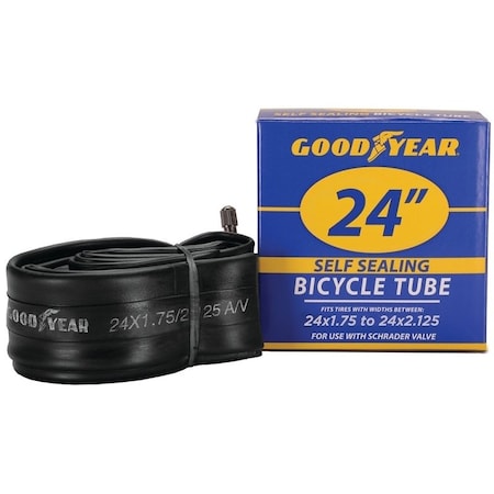 Kent Bicycle Tube, Self-Sealing, For: 24 x 1-3/4 in to 2-1/8 in W Bicycle Tires 91086