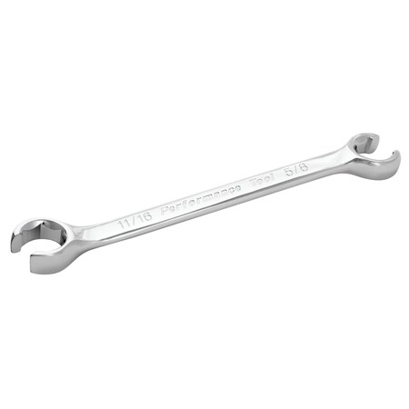 Performance Tool 5/8 In X 11/16 In Flare Nut Wrench, W30404 W30404