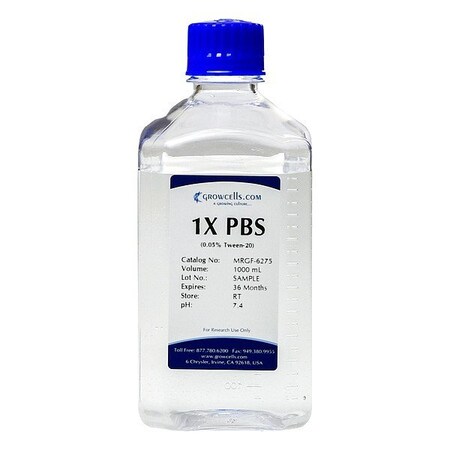 Growcells Phosphate Buffered Saline, 1 L, PK12 MRGF-6275-12