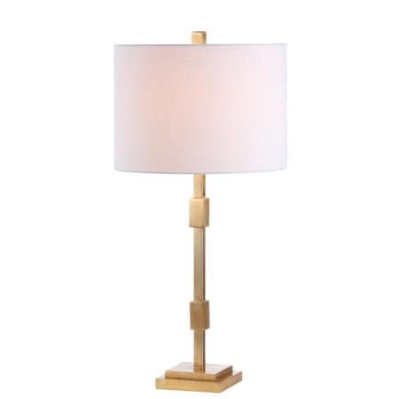 Jonathan Y Windsor 29" Metal LED Table Lamp, Gold Leaf JYL3037A