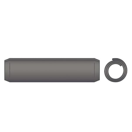 Huyett Coiled Spring Pin, Heavy Duty, Phosphate Coated High Carbon Steel, 3 mm Dia x 20 mm Length SPCMP-030-020H