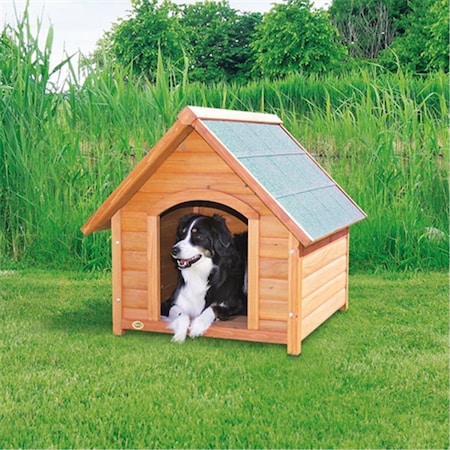 Fly Free Zone Log Cabin Dog House, Medium FL700193
