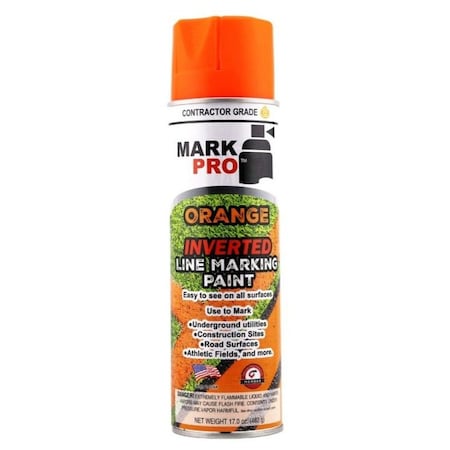 Mark Pro Inverted Marking Paint, Orange, 84 Cases of 12 Cans, 1008 Total, 1008PK 804464