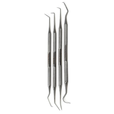 A2Z Scilab Oral Hygiene Double Ended Dental Tartar Removing Kit, 4 Piece Set A2Z-ZR209