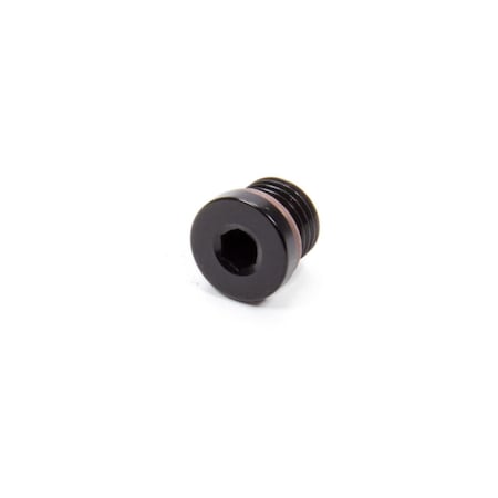 Hands On Plug Fitting 4 AN Male O-Ring Allen Head - Black Anodized HA3605215
