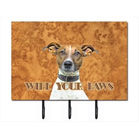 Carolines Treasures Jack Russell Terrier Wipe your Paws Leash or Key Holder KJ1218TH68