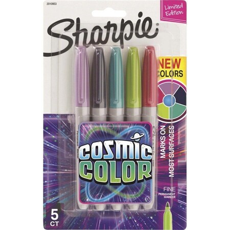 Sanford Permanent Marker, Navy, Fine Tip, 5 PK 2010953