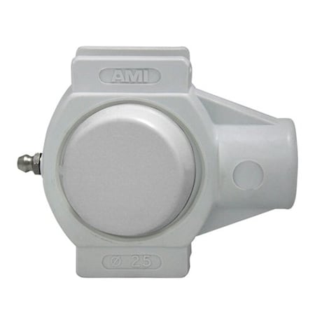 Ami Bearings SINGLE ROW BALL BEARING - 1in STAINLESS SET SCREW WHITE TAKE-UP OPN/CLS COVERS MUCTPL205-16CEW