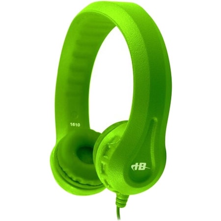 Hamiltonbuhl Hamilton Buhl Flex-Phones Single Construction Foam Headphones - Green KIDS-GRN