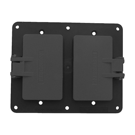 Ericson Coverplate, Outlet Box, Double Gang 8204FSB