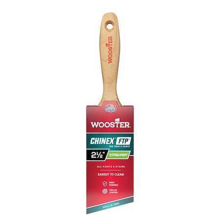 Wooster 4415 2.5 in. Chinex Ftp Angle Varnish Brush 71497170972
