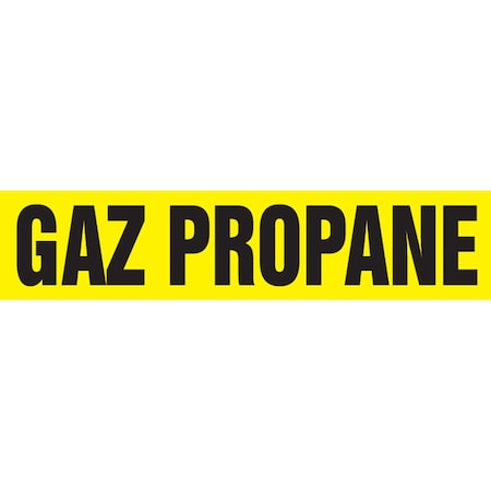 Accuform FRENCH PIPE MARKER GAZ PROPANE CRPK585STB
