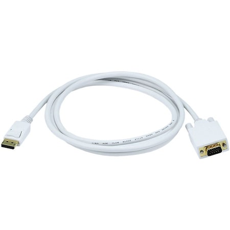 Monoprice CPU Cord, Displayport/VGA, 6ft, White 6019