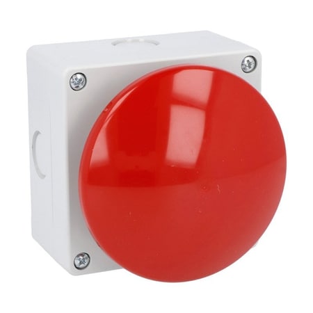 Lovato Momentary O90Mm Red Mushroom Palm Swich, 1No+1Nc LP9S11R