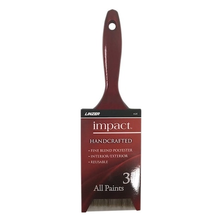 Linzer 1125-3 Paint Brush, 3 in W, 3-1/4 in L Bristle, Polyester Bristle, Varnish Handle 1125N-3