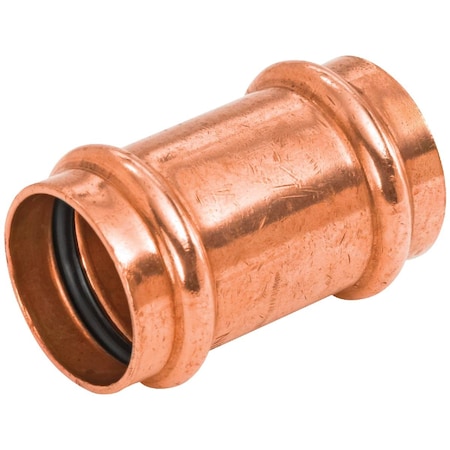 Nibco 1/2'' x 1/2'' Press Copper Coupling without Stop 9020300PCU