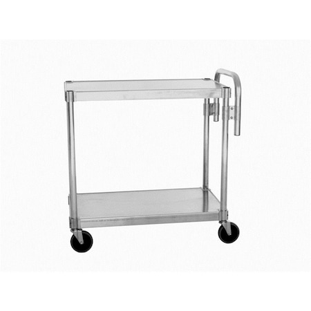 Daphnes Dinnette NUC2048 2 Tier Aluminum Utility Carts- 36 x 20 x 48 in. DA3135244