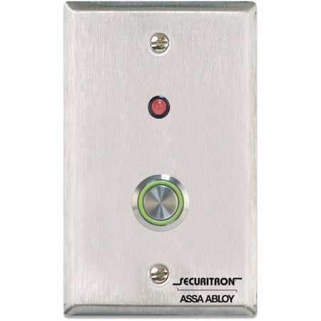 Securitron Push to Exit Button, SPDT, Momentary, 4A PB4L-2