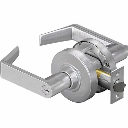 Schlage Sat Lever Storeroom Lock, Satin Chrome ALX80P SAT 626