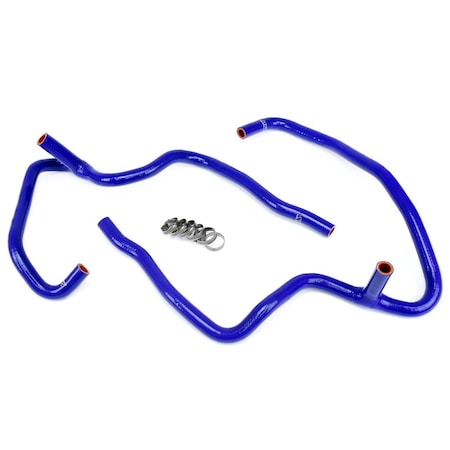 Hps Performance High Temp Reinforced Silicone Heater Coolant Hose Kit, Blue,  57-1472-BLUE