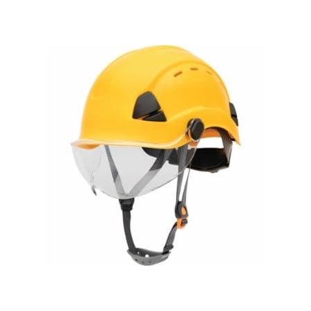 Honeywell Fibre-Metal Safety Helmet, 6-point Ratchet Suspension, Vented, Yellow 280-FSH11002