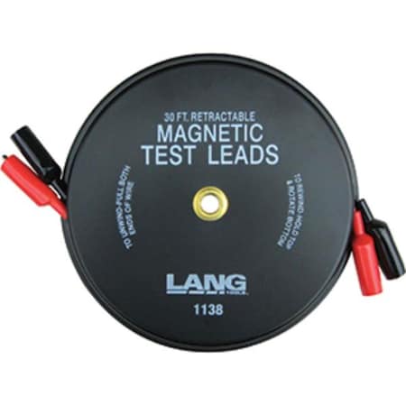 Lang 30 ft. Magnetic Retractable Test Leads LNG-1138