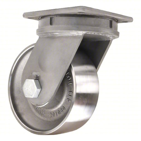 Hamilton Plate Caster, Swivel, Steel, 11"H S-ZFMD-84FST