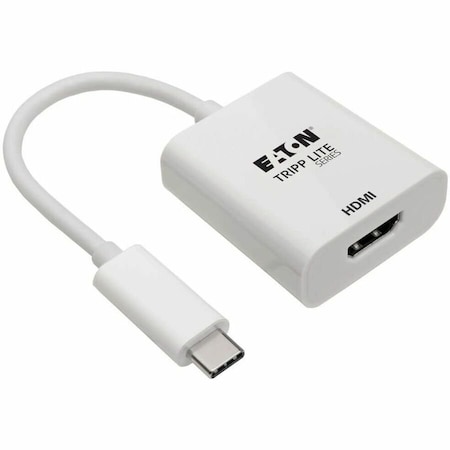 Tripp Lite USB C to HDMI 4K Adapter Converter USB Type C 3.1 M/F White 6in U444-06N-HD4K6W