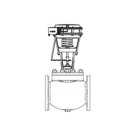 Schneider Electric VB: 4 in. 2W. Globe. FLG. UC. BR. 145 cv. 125 PSI. Act (MK-6811): Pneu. Prop. 5-10 PSIG. SR. NC. Ai VK-8223-602-5-14